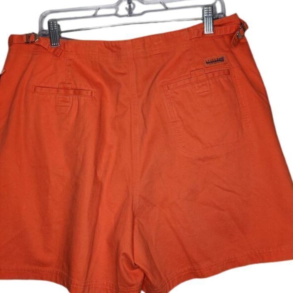 Lauren Ralph Lauren Womans NWT Twill Shorts 16 Tangerine Cotton Cinch Waist - Picture 4 of 13